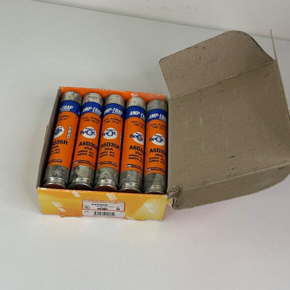 Amp-Trap 2000 Smart Spot A6D35R Dual Element Time Delay Fuse 35A 600V AC/DC BX10 - Picture 1 of 9